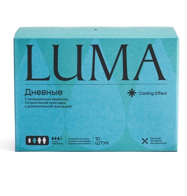 LUMA day pads with menthol
